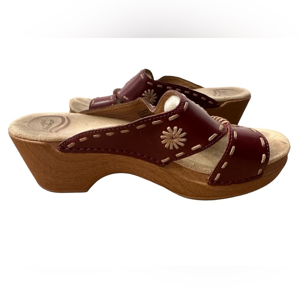 Dansko Red Leather Mules - Picture 6 of 8
